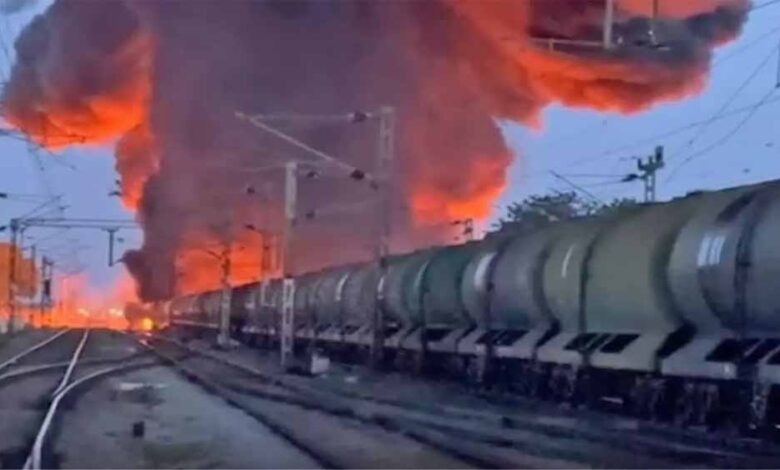 तमिलनाडु: डीजल से भरी मालगाड़ी में भीषण आग, मचा हड़कंप