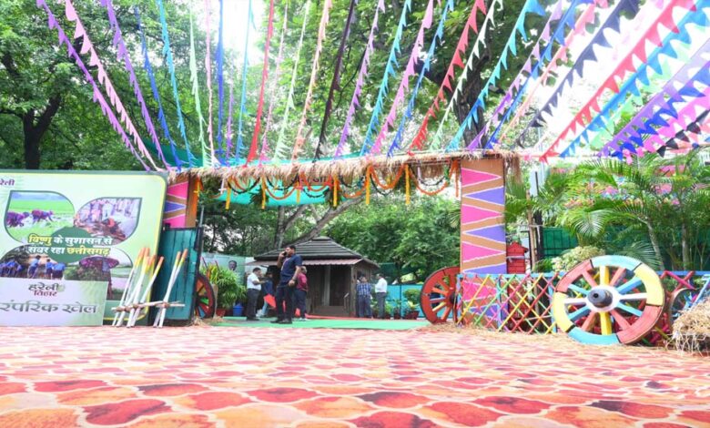 हरेली-की-सुग्घर-परंपरा-के-रंग-में-रंगा-मुख्यमंत्री-निवास