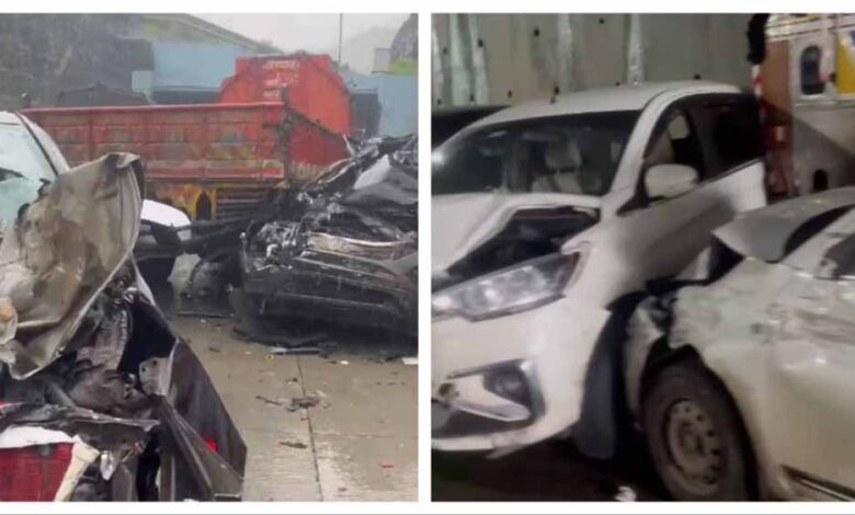 मुंबई-पुणे-एक्सप्रेसवे-पर-भीषण-हादसा:-16-गाड़ियां-आपस-में-टकराईं,-1-की-मौत,-कई-घायल