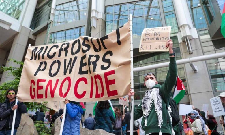 माइक्रोसॉफ्ट-कर्मचारियों-का-बवाल:-18-गिरफ्तार,-कंपनी-ने-की-इज़राइली-सेना-के-साथ-काम-की-समीक्षा