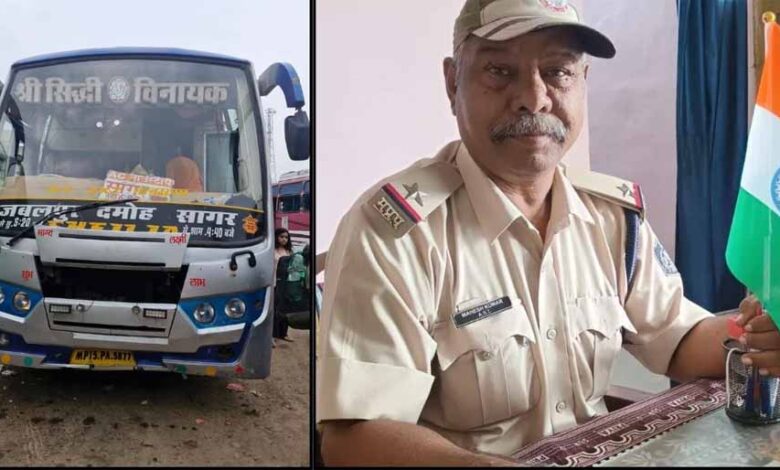 दमोह-में-सड़क-हादसा,-तेज-रफ्तार-बस-ने-grp-asi-को-कुचला