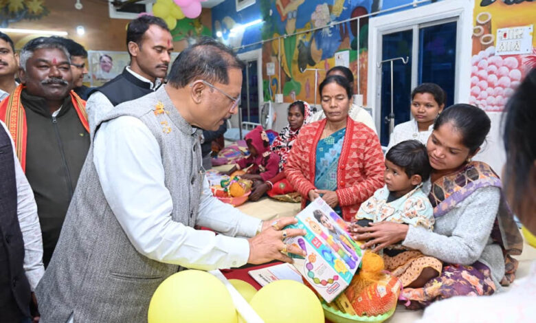 रायपुर-:-मुख्यमंत्री-विष्णुदेव-साय-ने-फरसाबहार,-कुनकुरी-और-मनोरा-में-पोषण-पुनर्वास-केन्द्र-का-किया-शुभारंभ