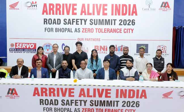 भोपाल-को-भारत-का-सबसे-सुरक्षित-शहर-बनाने-की-पहल,-‘अराइव-अलाइव-इंडिया-रोड-सेफ्टी-समिट-2026’-में-सामूहिक-संकल्प