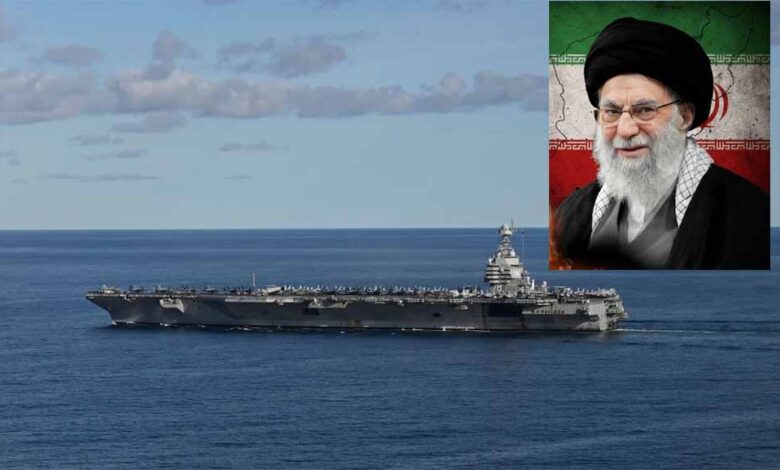 ईरान-पर-हमले-की-आशंकाओं-के-बीच-पहुंचा-us-एयरक्राफ्ट,-खामेनेई-बोले-इनमें-दम-नहीं
