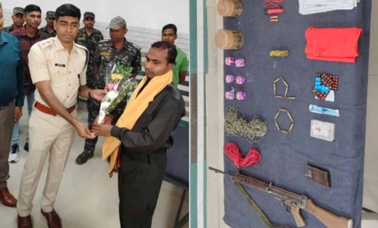 नक्सल-मोर्चे-पर-ओडिशा-पुलिस-की-बड़ी-सफलता,-21-लाख-का-इनामी-माओवादी-सुखराम-गिरफ्तार/आत्मसमर्पण