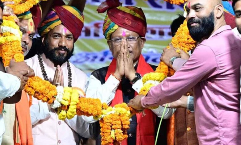 चन्द्रनाहू कुर्मी क्षत्रिय समाज के अधिवेशन में शामिल हुए मुख्यमंत्री  विष्णुदेव साय