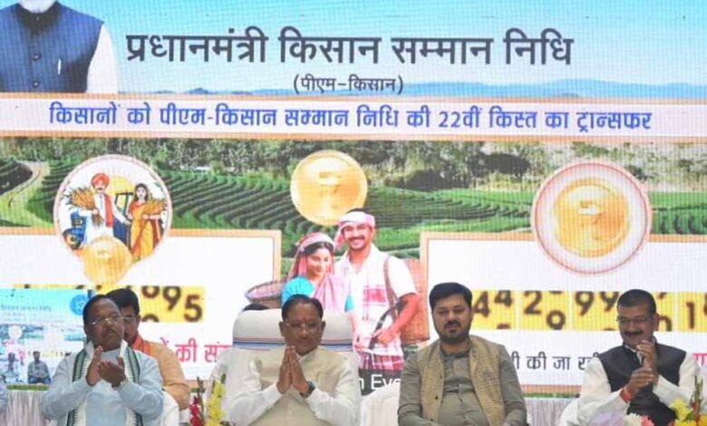 पीएम-किसान-सम्मान-निधि-की-22वीं-किश्त-जारी:-छत्तीसगढ़-के-24-लाख-किसानों-के-खातों-में-पहुंचे-498.83-करोड़