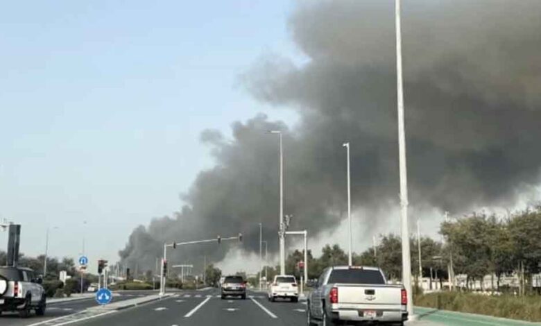 अबू-धाबी-में-मिसाइल-मलबा-गिरा,-आग-लगने-से-5-भारतीय-समेत-6-घायल