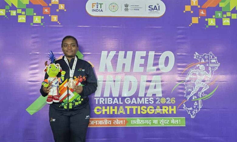 खेलो-इंडिया-ट्राइबल-गेम्स-2026-कर्नाटक-की-मनीषा-जोंस-सिद्दी-ने-जीता-गोल्ड