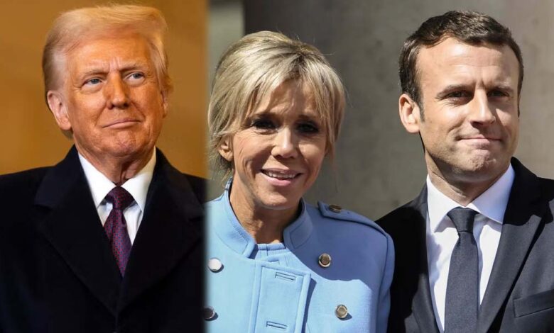 इमैनुएल-मैक्रों-संग-बुरा-बर्ताव-करती-हैं-उनकी-पत्नी,-ट्रंप-ने-उड़ाया-फ्रांसीसी-राष्ट्रपति-का-मजाक