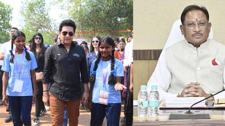 सचिन-तेंदुलकर-का-बस्तर-आगमन-बदलते-बस्तर-की-सशक्त-पहचान-:-मुख्यमंत्री-विष्णुदेव-साय