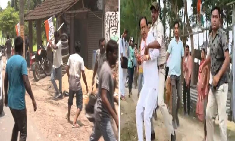 हुमायूं-कबीर-की-कार-पर-हमला,-सुवेंदु-सरकार-को-दौड़ा-दौड़ाकर-पीटा,-बंगाल-वोटिंग-में-हिंसा-का-तांडव