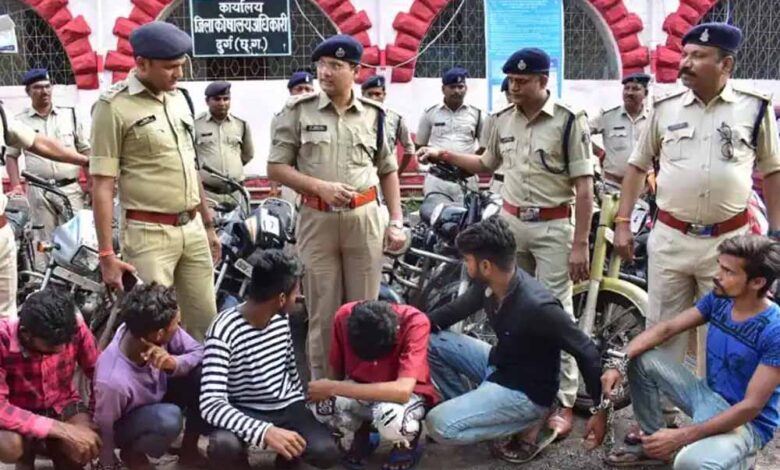 durg-में-वाहन-चोर-गिरोह-का-पर्दाफाश,-5-आरोपी-गिरफ्तार