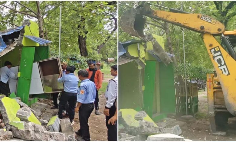 बंगाल-में-बुलडोजर-एक्शन-तेज!-sail-की-जमीन-पर-बना-tmc-नेता-का-दफ्तर-ध्वस्त